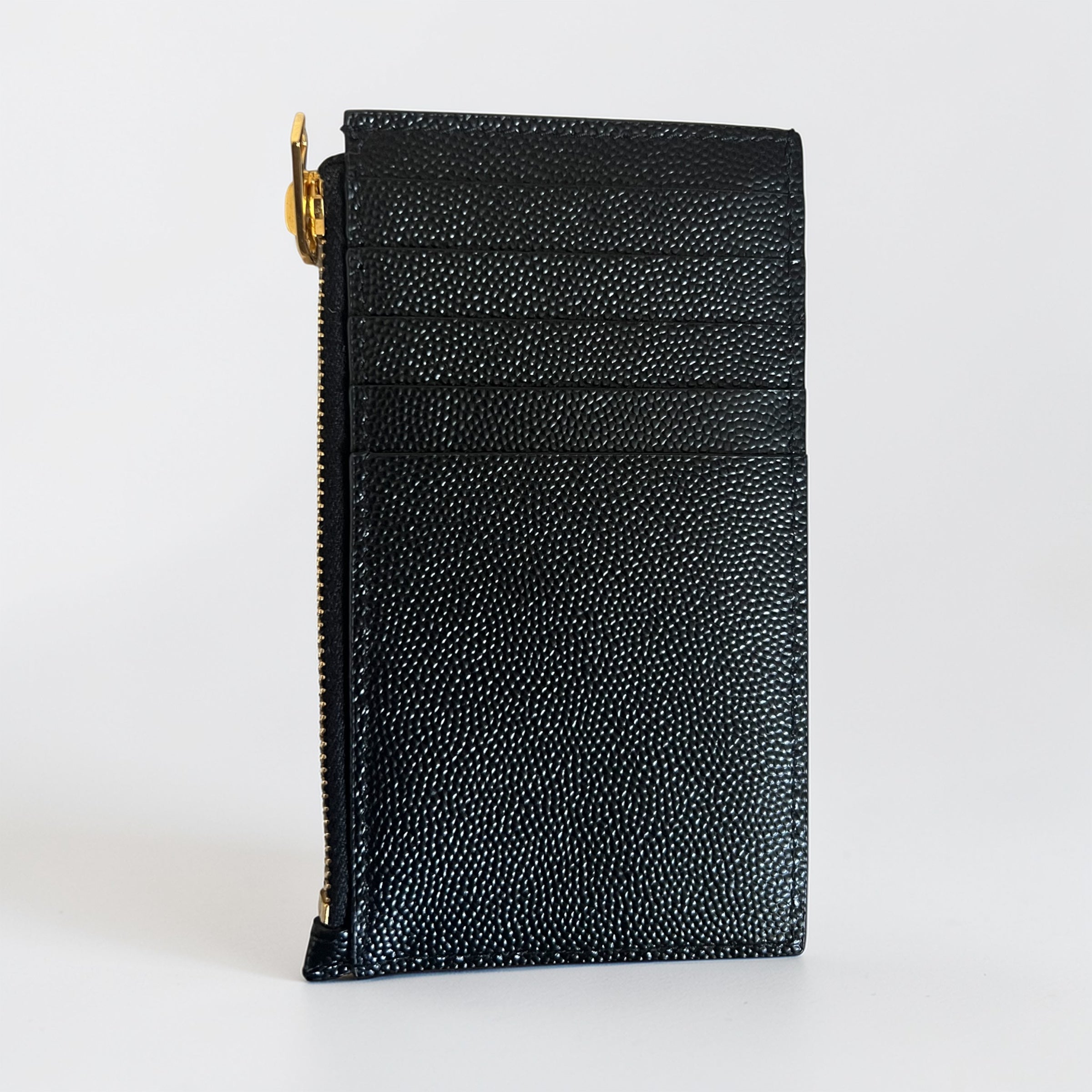 Saint Laurent porte-cartes zippé
